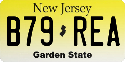 NJ license plate B79REA