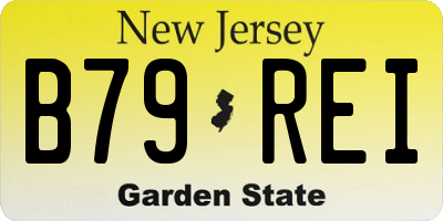 NJ license plate B79REI
