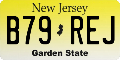 NJ license plate B79REJ