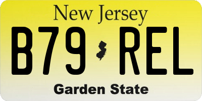 NJ license plate B79REL