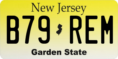 NJ license plate B79REM