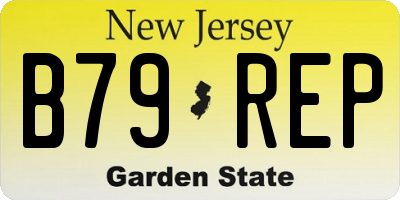 NJ license plate B79REP