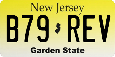 NJ license plate B79REV
