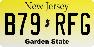 NJ license plate B79RFG