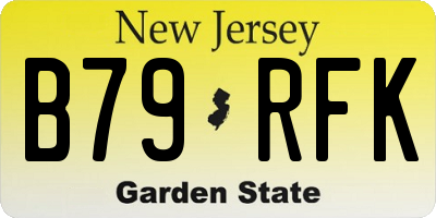 NJ license plate B79RFK