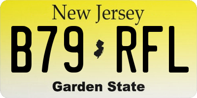 NJ license plate B79RFL