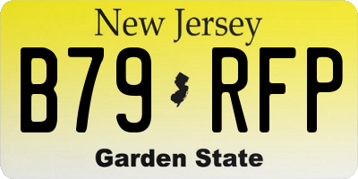 NJ license plate B79RFP