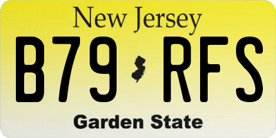 NJ license plate B79RFS