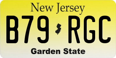 NJ license plate B79RGC