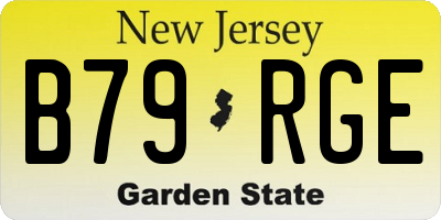 NJ license plate B79RGE