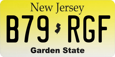 NJ license plate B79RGF
