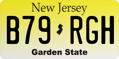 NJ license plate B79RGH