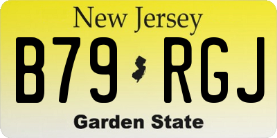 NJ license plate B79RGJ
