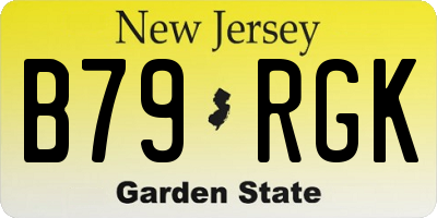 NJ license plate B79RGK