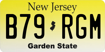 NJ license plate B79RGM
