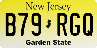 NJ license plate B79RGQ
