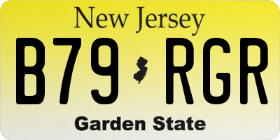 NJ license plate B79RGR
