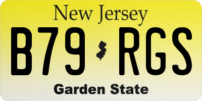 NJ license plate B79RGS
