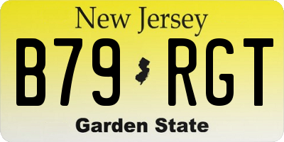 NJ license plate B79RGT