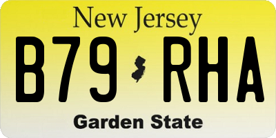 NJ license plate B79RHA