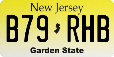 NJ license plate B79RHB