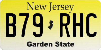 NJ license plate B79RHC