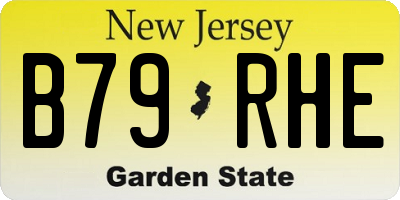NJ license plate B79RHE
