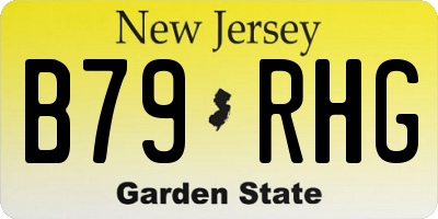 NJ license plate B79RHG