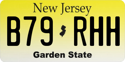 NJ license plate B79RHH