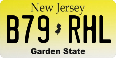 NJ license plate B79RHL