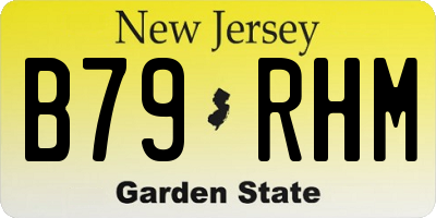NJ license plate B79RHM