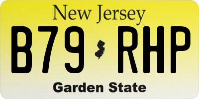NJ license plate B79RHP
