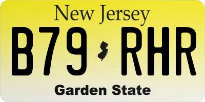 NJ license plate B79RHR