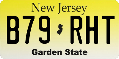 NJ license plate B79RHT