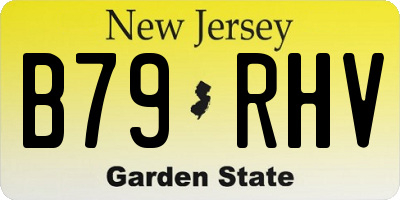 NJ license plate B79RHV