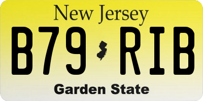 NJ license plate B79RIB
