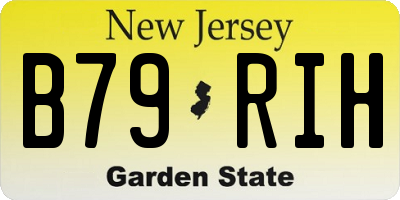 NJ license plate B79RIH