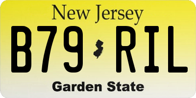 NJ license plate B79RIL