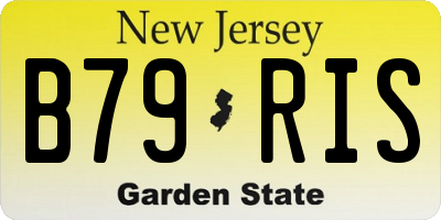 NJ license plate B79RIS