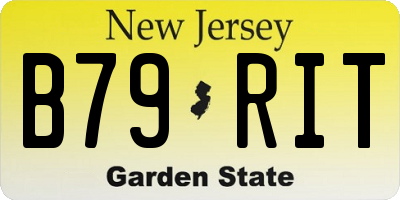 NJ license plate B79RIT