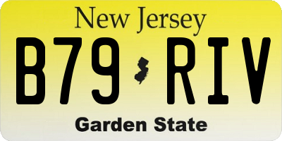 NJ license plate B79RIV