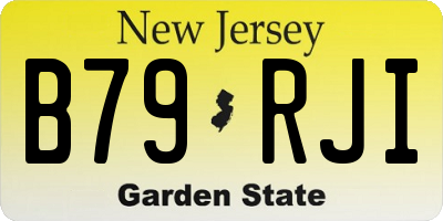 NJ license plate B79RJI