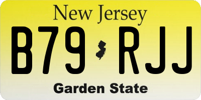 NJ license plate B79RJJ