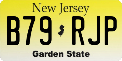 NJ license plate B79RJP