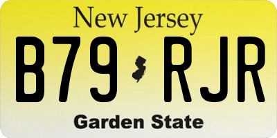NJ license plate B79RJR
