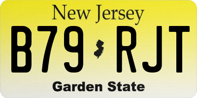 NJ license plate B79RJT