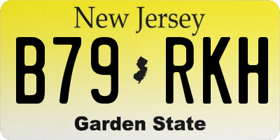 NJ license plate B79RKH