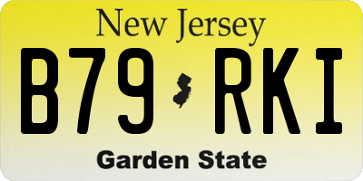 NJ license plate B79RKI