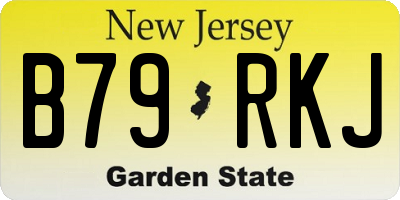 NJ license plate B79RKJ