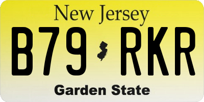 NJ license plate B79RKR
